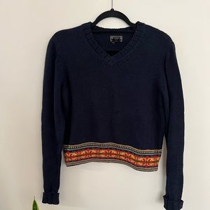 Vintage Abercrombie and Fitch Navy Sweater, size M